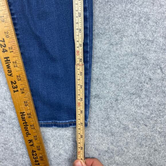 Old Navy jeans Womens 16 30/27 Rockstar distressed faded elasticwaste biker punk - Picture 7 of 11